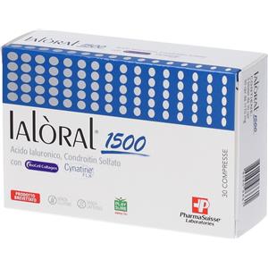 PharmaSuisse Ialoral 1500 - Integratore Articolare con BioCell Collagen, Condroitin Solfato e Acido Ialuronico, 30 Compresse