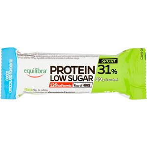Equilibra Barretta Protein 31% Low Sugar Cocco e Cioccolato Fondente - 35 g, Ricca di Proteine e Fibre