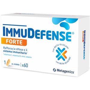 Metagenics ImmuDefense Forte - Integratore per il Sistema Immunitario con Vitamina C, D, Zinco e Selenio - 60 Compresse