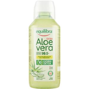 Equilibra Aloe Vera Extra 99,5% - Soluzione Orale 500 ml, Pura Polpa Senza Aggiunta di Acqua, Prodotto Vegano e Senza Glutine
