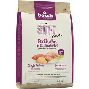 Bosch TIERNAHRUNG HPC SOFT Mini Cibo Secco per Cani Adulti di Piccola Taglia - Faraona e Patata Dolce, 2,5 kg, Monoproteico e Senza Cereali