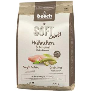 Bosch HPC Soft Cibo Secco per Cani Adulto - Pollo & Banana 2,5 kg, Senza Cereali e Glutine