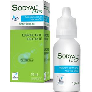 Omisan Farmaceutici Sodyal Plus Gocce Oculari con Acido Ialuronico - 10 ml per Lubrificazione e Idratazione degli Occhi Secchi