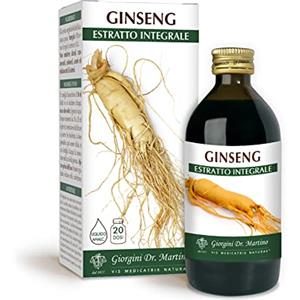 Dr Giorgini Integratore Alimentare, Ginseng Estratto Integrale Liquido Analcoolico - 200 ml