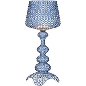 Kartell Lampada da Terra Kabuki - Design Ferruccio Laviani, 26W LED, Azzurro, 50x166 cm