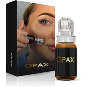 Opax Dermaroller 0.5 mm Per Microneedling Viso, SkinCare Effetto Lifting - Siero 10ml Con Acido Ialuronico Viso, Coenzima Q10, Collagene E Acido Ialuronico, Elastina - Made In Italy