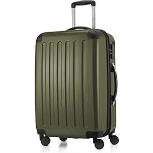 Hauptstadtkoffer - ALEX - Valigia rigida, Trolley espandibile, Bagaglio con 4 ruote doppie, 65 cm, 74 litri, Avocado