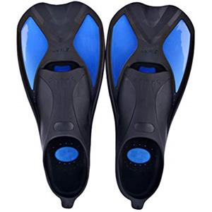 N / A Pinne da Piscina Unisex-Adulto Leggero Pinne Snorkeling Corte Pinne Allenamento Nuoto - Blu, XS