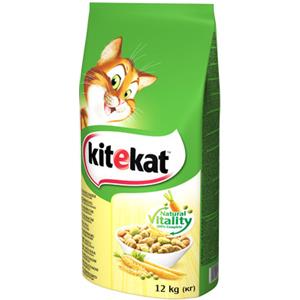 Kitekat Cibo Secco per Gatti Adulto con Pollo e Verdure - 12 kg, Alimento Completo e Nutriente