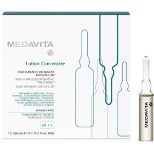 Medavita Lotion Concentrée - Trattamento Intensivo Anticaduta per Capelli Fragili, 13 flaconi x 6 ml, pH 3.5
