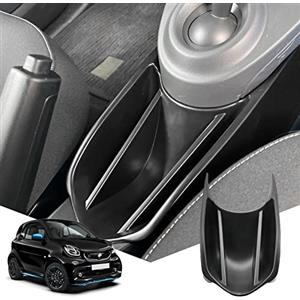 BIBIBO Portaoggetti Bracciolo per Smart Fortwo 453 C453 Smart Forfour 453 W453, Scatola di Immagazzinaggio, Auto Accessori Originali Interni Organizer, Storage Box