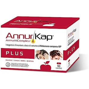 Annurkap Integratore Alimentare Annurtri Complex | 90 Capsule | estratto naturale di Melannurca, con Selenio, Zinco, Rame e Biotina