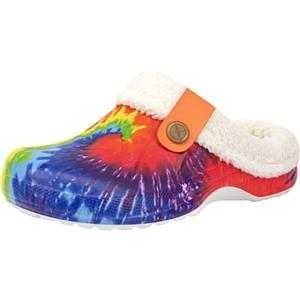 ChayChax Donna Uomo Invernali Zoccoli Sabot Imbottiti Calde Morbide Pantofole Casa Esterno in Comode Peluche Inverno Impermeabile Scarpe da Giardino, Multicolore, 42/43 EU