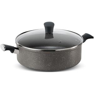 Lagostina Casseruola Lavinia Semifonda 2 Manici con Coperchio Ø26cm