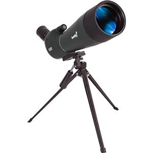 Levenhuk Cannocchiale Terrestre Portatile Levenhuk Blaze BASE 80 con Ottiche in Vetro BK-7, Treppiede da Tavolo in Metallo e Custodia, per Osservare Fauna Selvatica e Paesaggi Urbani e Naturali
