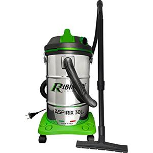 Ribimex Aspiratore per Solidi e Liquidi Aspirix, Bidone Aspiratutto da 30 L, Potenza 1200 W, con Filtro HEPA Lavabile, Funzione Soffiante, Galleggiante Integrato, Accessori Inclusi - PRASP30IT