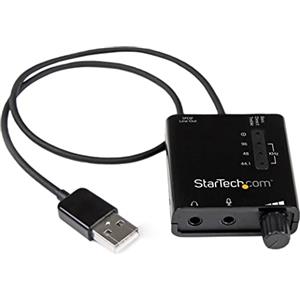 StarTech.com Scheda audio USB con audio digitale SPDIF e microfono stereo, Scheda audio esterna per laptop o PC, Uscita SPDIF (ICUSBAUDIO2D)