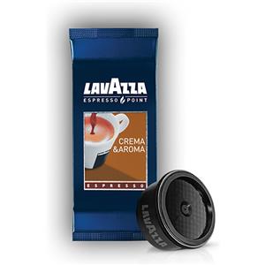 Lavazza Capsule Caffè Espresso Point Crema e Aroma - Miscela 40% Arabica e 60% Robusta, Gusto Intenso e Dolce