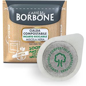 Caffè Borbone Miscela Nera - 150 Cialde ESE 44mm Compostabili, Gusto Intenso e Cremoso