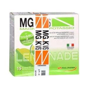 Pool Pharma MG.K Vis Lemonade - Integratore di Magnesio e Potassio in 15 Bustine