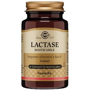 Solgar Lactase Masticabile 30 Tavolette - Integratore per il Metabolismo del Lattosio