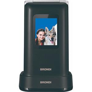 Brondi Amico Prezioso 4,5 cm (1.77'') Nero, Metallico Telefono cellulare basico