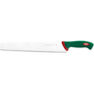 Sanelli Premana Coltello Salato Professionale 33 cm - Acciaio Inossidabile, Manico Ergonomico Verde/Rosso