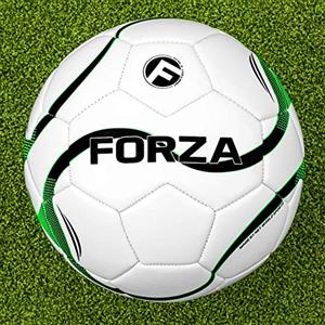 FORZA Pallone Futsal (Misura 3 & 4) - In Pacchi Da 1,3 & 20 | Per Interni Ed Esterni | Rimbalzo Ridotto & Controllato | Pallone Futsal Per Allenamento E Parite | Pacco Da 1, Misura 4