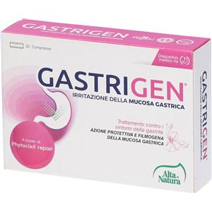 Alta Natura Gastrigen - Dispositivo Medico con Phytoclad Repair, 30 Compresse per Infiammazioni della Mucosa Gastrica