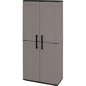 Art Plast E71/TP Armadio alto in plastica, economico, grigio/nero