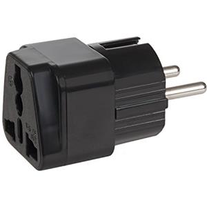 Maclean MCE154 Adattatore Corrente Presa Europea per Presa Inglese EU-UK, Nero (MCE155)