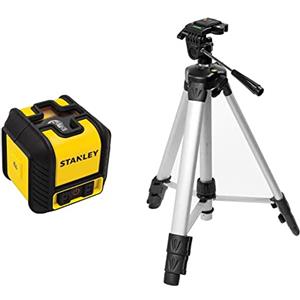 STANLEY STHT77498-1 Livella Laser, CUBIX, Croce & STANLEY 1-77-201 Treppiede fotografico ALU5025 per livelle laser.
