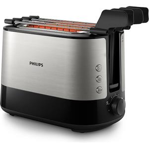 PHILIPS TOSTAPANE C/PINZE 1000W NERO/SILVER HD2639/90