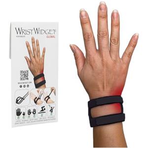 WristWidget® Tutore da polso regolabile nero per lacrime TFCC, taglia unica. Per polsi destro e sinistro, supporto per sollecitazioni di carico, esercizio fisico