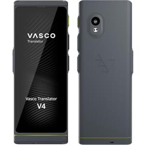Vasco Electronics Vasco V4 Traduttore Simultaneo Vocale | 108 Lingue | Internet Gratis e Illimitato per le Traduzioni a Vita in quasi 200 Paesi | Stone Gray