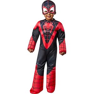 Rubie's Rubies Costume Miles Morales SAF Preschool per ragazzi, Tuta deluxe e maschera, Oficiale Marvel Spidey & Friends per Halloween, Carnevale, Natale e compleanno