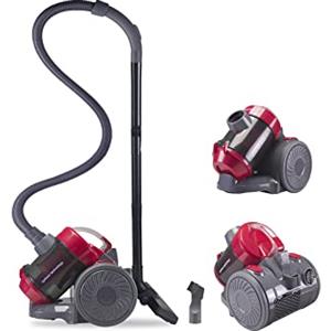 BEPER P202ASP200 Aspirapolvere con Filo Potente Senza Sacco - Aspirapolvere a Traino Ciclonico, Compatto 3 Litri