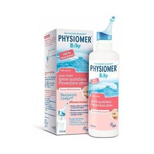 PHYSIOMER Baby Spray Nasale Ipertonico 115 ml - Decongestionante Delicato per Neonati e Bambini