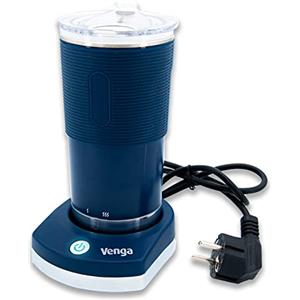 Venga! Mini Bollitore Elettrico Compatto, 380 ml, Temperatura Regolabile, Doppia Parete, Display della Temperatura, Blu Navy/Acciaio Inossidabile, 600 W, VG TMUG 3000 BU