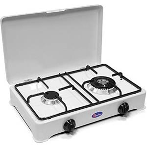 CFParker FORNELLO DA TAVOLO PARKER A 2 FUOCHI A METANO USO ESTERNO - DOPPIA CORONA DA 3,5 KW - 2002CBGPm/c