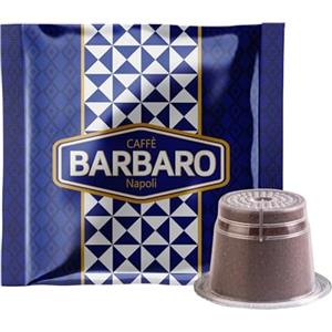 CAFFE' BARBARO Napoli CAFFÈ BARBARO 100 Capsule Compatibili Con Macchine a Marchio Nespresso®* Miscela Blu Dolce, Cremoso, Cioccolattoso