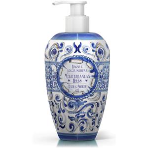 Rudy Profumi Le Maioliche Bagnodoccia 700 ml - Fragranza Erbe Mediterranee, Formula Delicata per Tutta la Famiglia