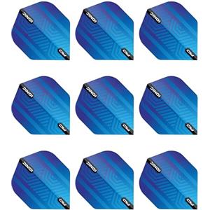 RED DRAGON Hardcore Ionic Blue Dart Flights - 3 Sets per Pack (9 Dart Flights in Total)