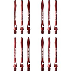 RED DRAGON Laser Inciso Alluminio Alberi Freccette Aste Medi - 4 Set per Confezione (12 Alberi in Totale)