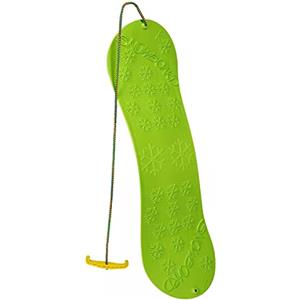 MARMAT Snowboard per bambini, slittino, 77 cm, materiale: plastica, con impugnatura di plastica dotata di corda , verde