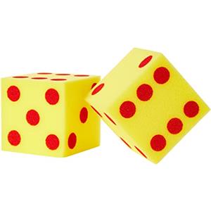 Learning Resources Dadi Morbidi Giganti con Puntini, 3+ Anni, Set 2 Dadi in Schiuma da 13 cm per attività Matematica e Giochi Educativi