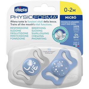 CHICCO (ARTSANA SpA) PhysioMicrò 0-2 Mesi Azzurro Chicco 2 Pezzi