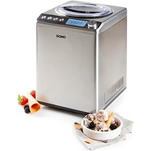 DOMO DO9232I Gelatiera in acciaio inox 18/8, 2,5 litri, multicolore