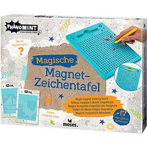 moses. PhänoMINT 30340 - Lavagna Magnetica per la creazione di Immagini magiche, Lavagna da Disegno Magnetica con Modelli, Set Creativo per Bambini, Lavagna e Penna, Turchese