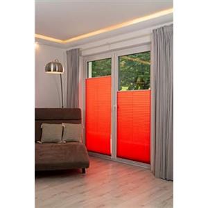 Khome K-Home Tenda Plissettata Klemmfix, da 30 x 130 cm, di Colore Rosso